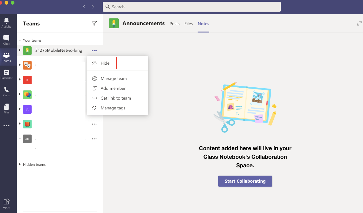 Keeping MS Teams&nbsp;Organised